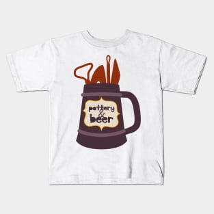 Pottery and beer Kids T-Shirt